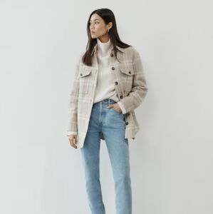Everlane rewool wool shirt jacket